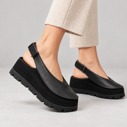 Beryl Comfort Platform Slingback Shoes | Emory & Blanc