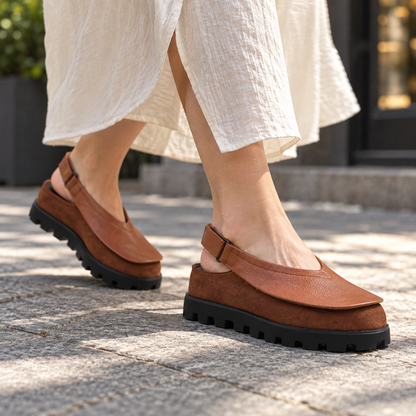 Beryl Comfort Platform Slingback Shoes | Emory & Blanc