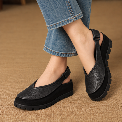 Beryl Comfort Platform Slingback Shoes | Emory & Blanc