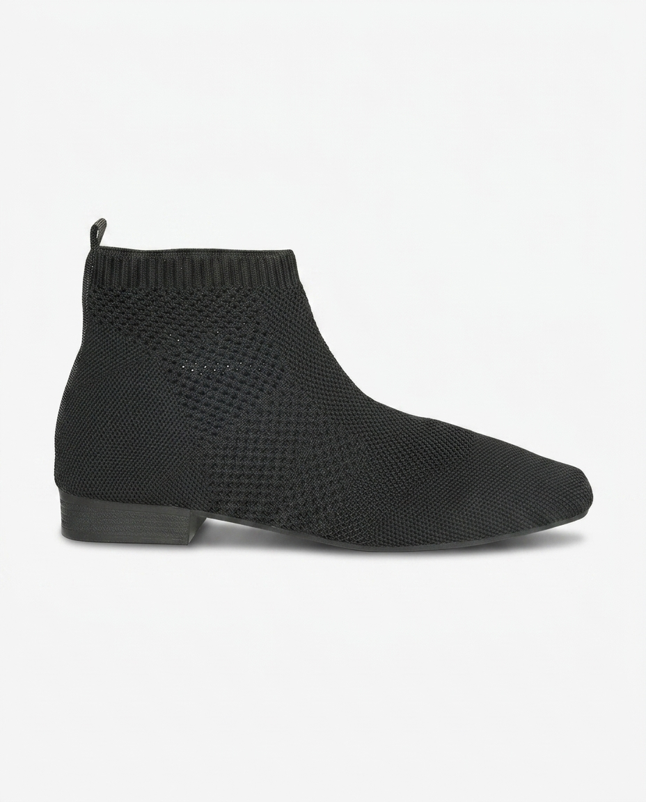 Céline Knit Ankle Boot — Black | Emory & Blanc