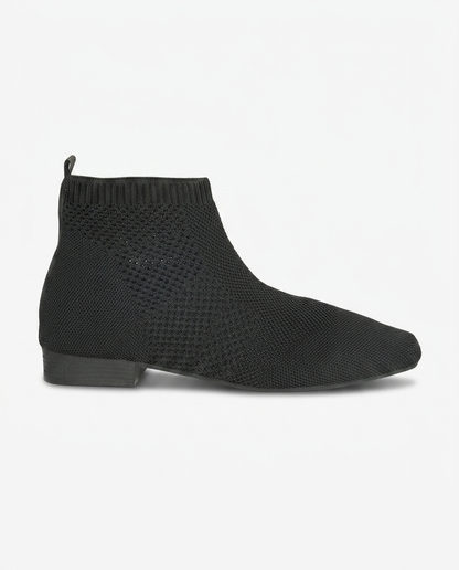 Céline Knit Ankle Boot — Black | Emory & Blanc