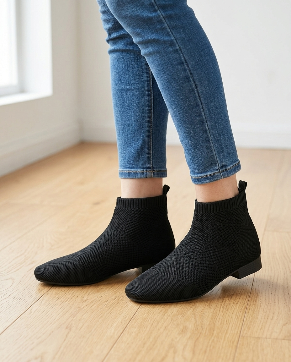 Céline Knit Ankle Boot | Emory & Blanc