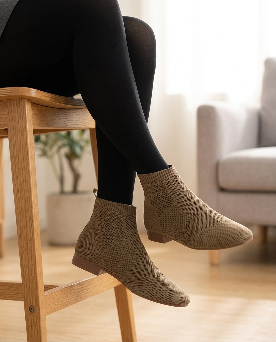Céline Knit Ankle Boot | Emory & Blanc