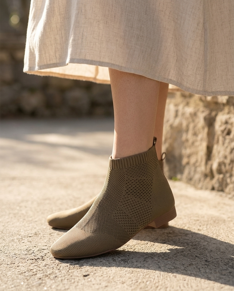 Céline Knit Ankle Boot | Emory & Blanc
