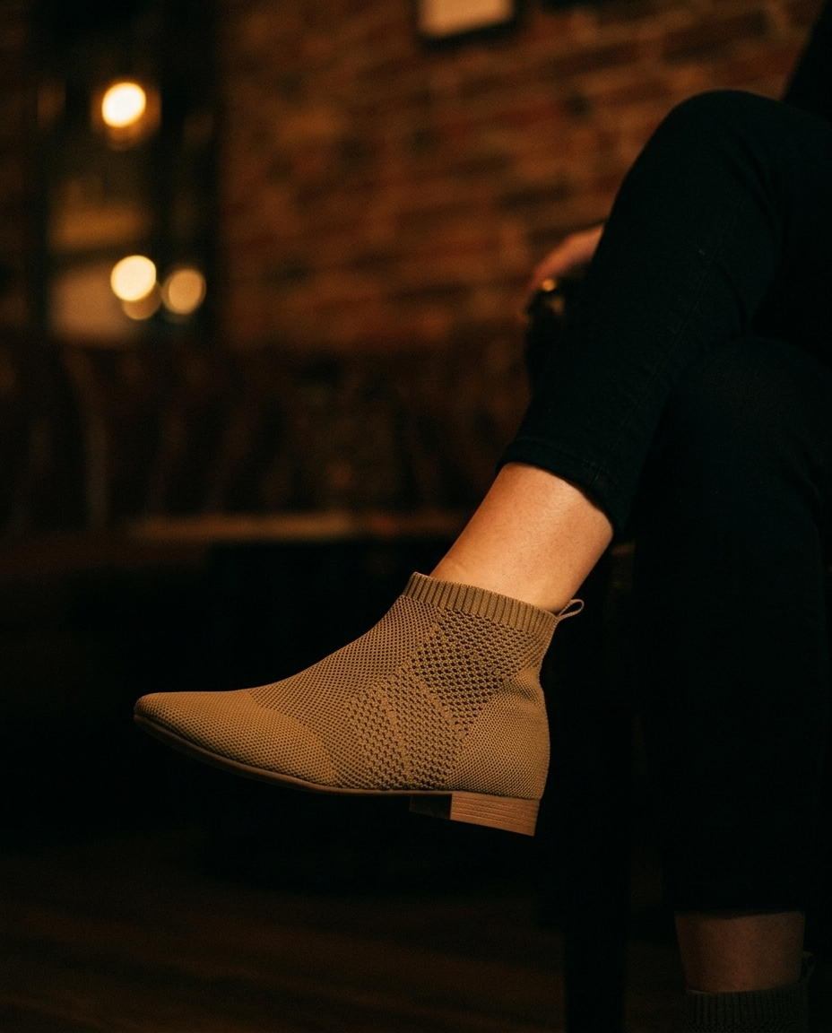 Céline Knit Ankle Boot | Emory & Blanc