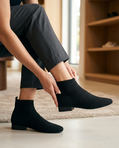 Céline Knit Ankle Boot | Emory & Blanc