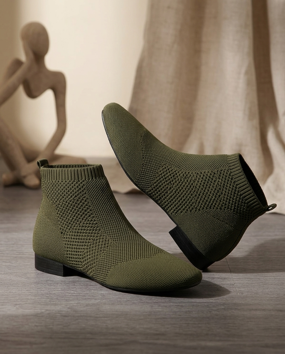 Céline Knit Ankle Boot | Emory & Blanc