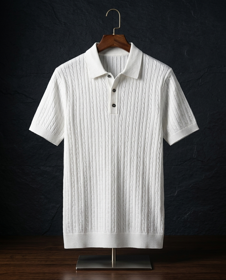 Cable Knit Polo - product_gallery 4