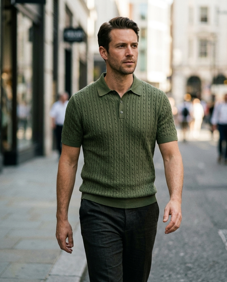 Cable Knit Polo - product_gallery 6