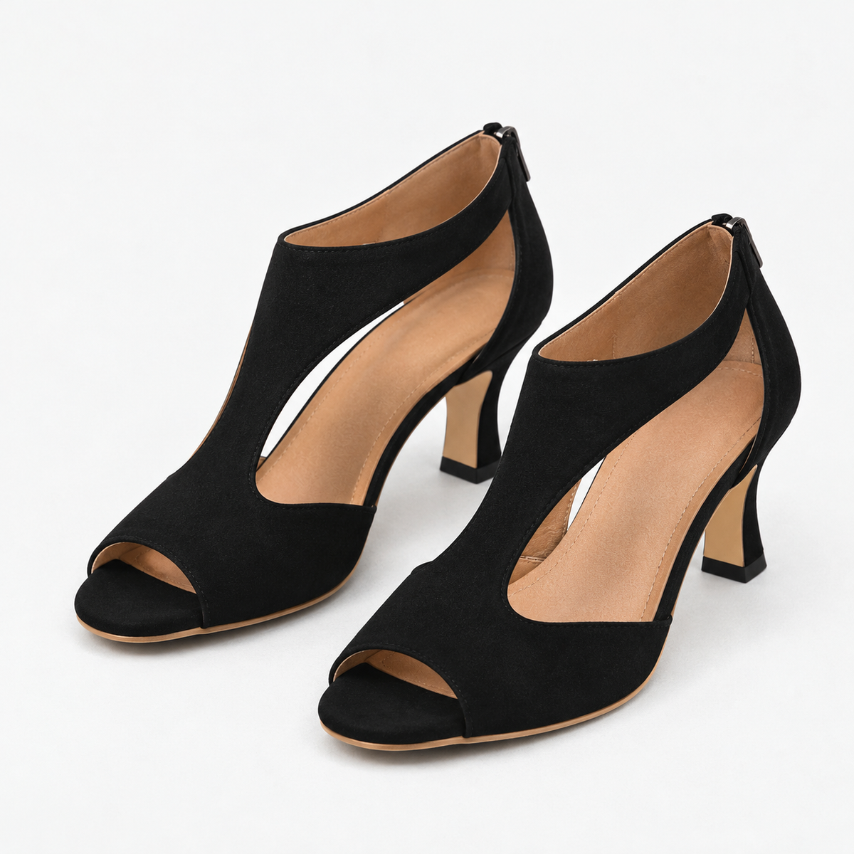 Calla Comfort Open-Toe Heeled Sandals | Emory & Blanc