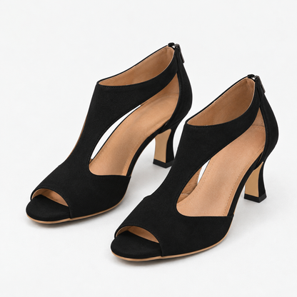 Calla Comfort Open-Toe Heeled Sandals | Emory & Blanc