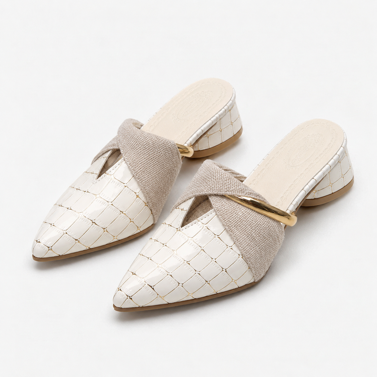 Calloway Padded Pointed-Toe Mules | Emory & Blanc