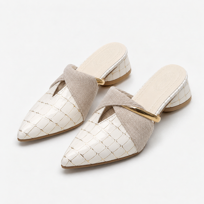 Calloway Padded Pointed-Toe Mules | Emory & Blanc