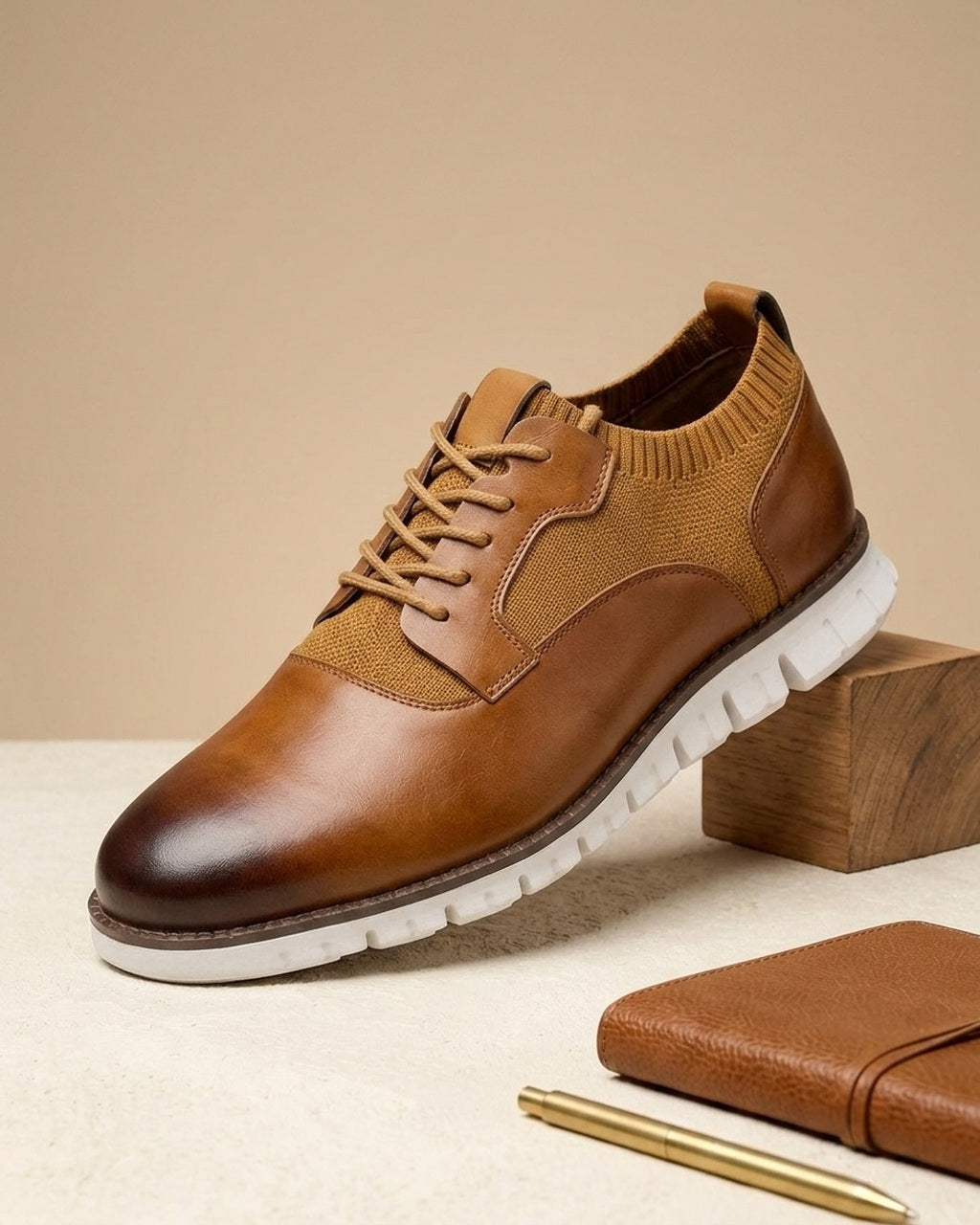 Emory & Blanc Cambridge Sneaker Chestnut continental-style variant image
