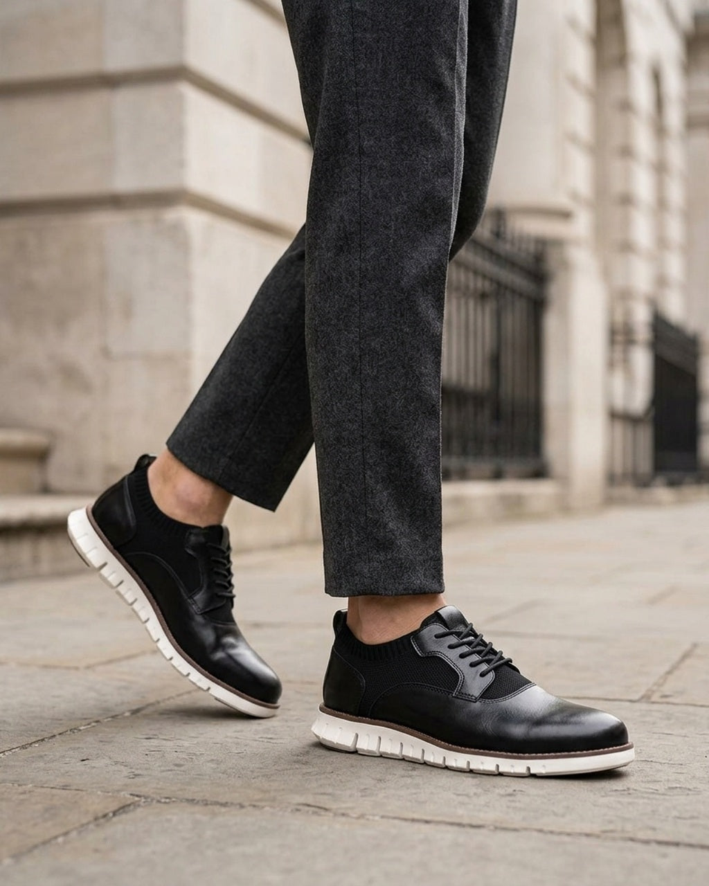 Cambridge Sneaker Cambridge Black Emory & Blanc image 05