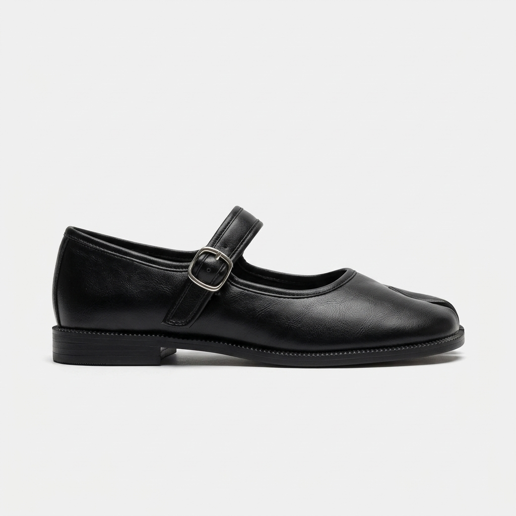 Camden Split-Toe Mary Jane — Black | Emory & Blanc