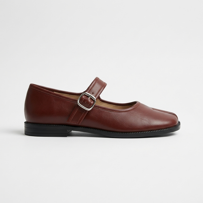 Camden Split-Toe Mary Jane — Red | Emory & Blanc