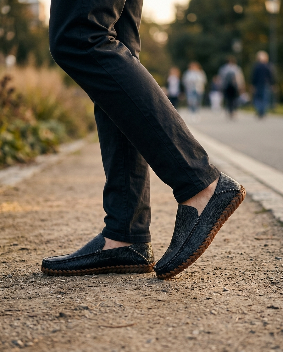 Camille Whipstitch Loafer | Emory & Blanc