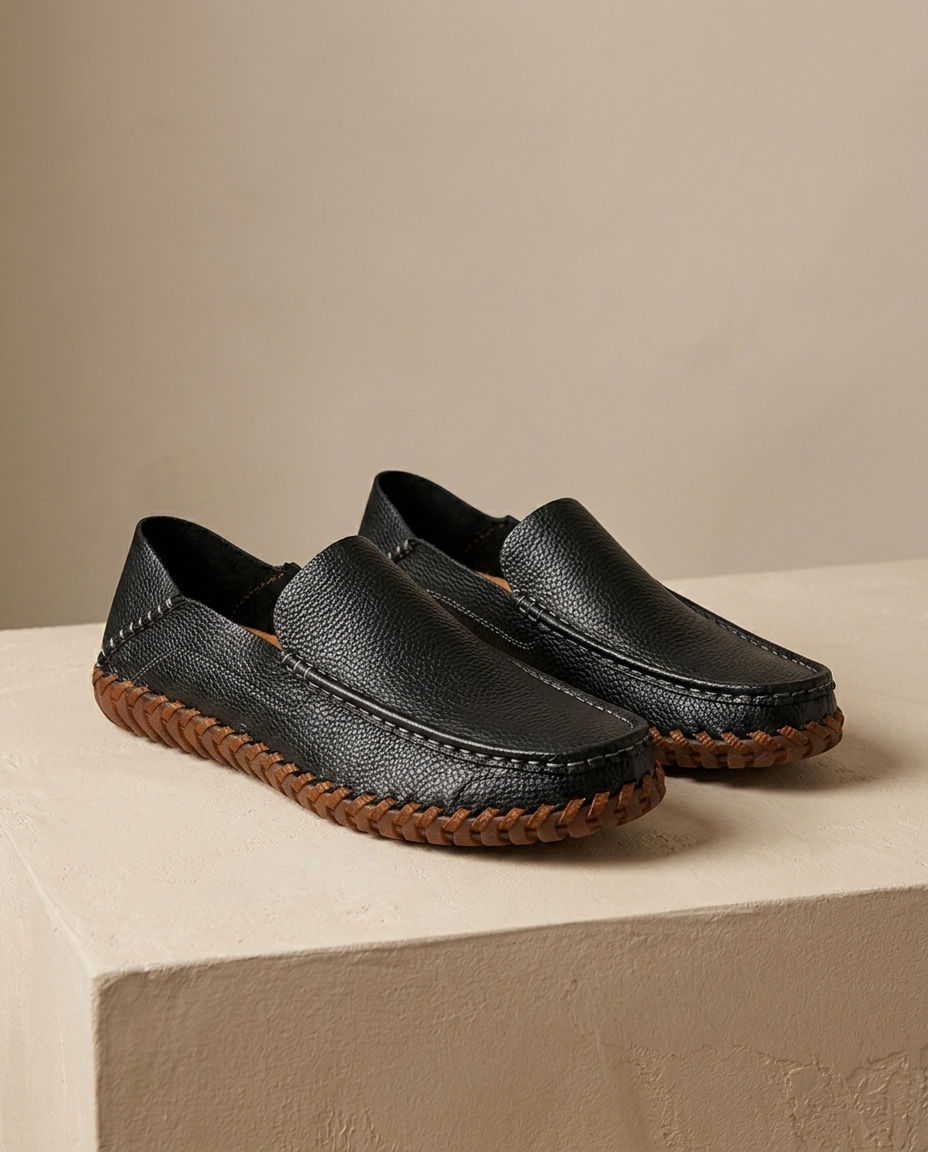 Camille Whipstitch Loafer | Emory & Blanc