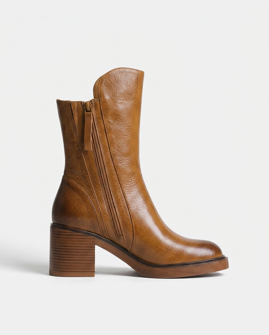 Capri Side-Zip Boot — Brown | Emory & Blanc
