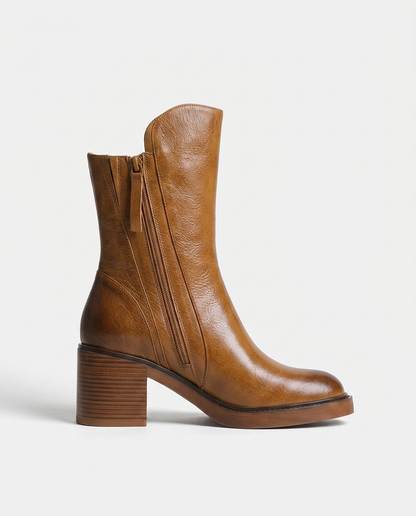 Capri Side-Zip Boot — Brown | Emory & Blanc