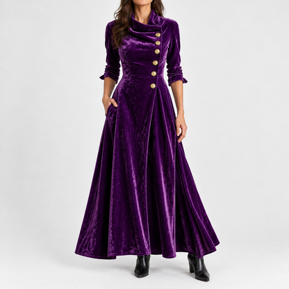 Celina Soft Cowl Neck Maxi Dress | Emory & Blanc