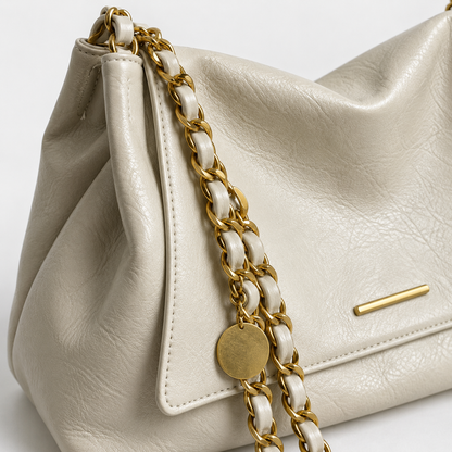 Claudine Soft Chain Shoulder Bag | Emory & Blanc