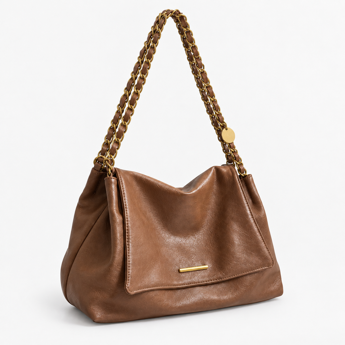 Claudine Soft Chain Shoulder Bag | Emory & Blanc