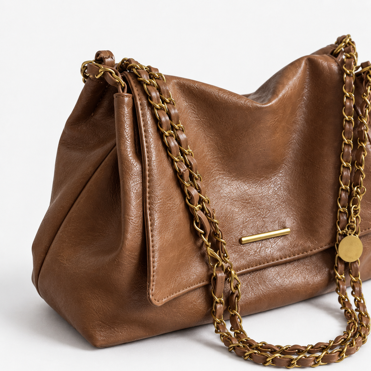 Claudine Soft Chain Shoulder Bag | Emory & Blanc