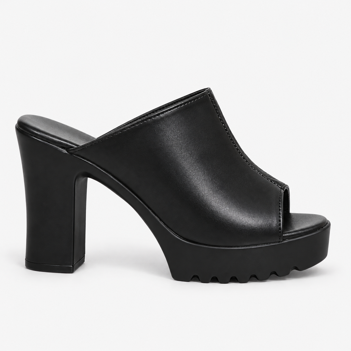 Coastline Platform Mule — Black | Emory & Blanc
