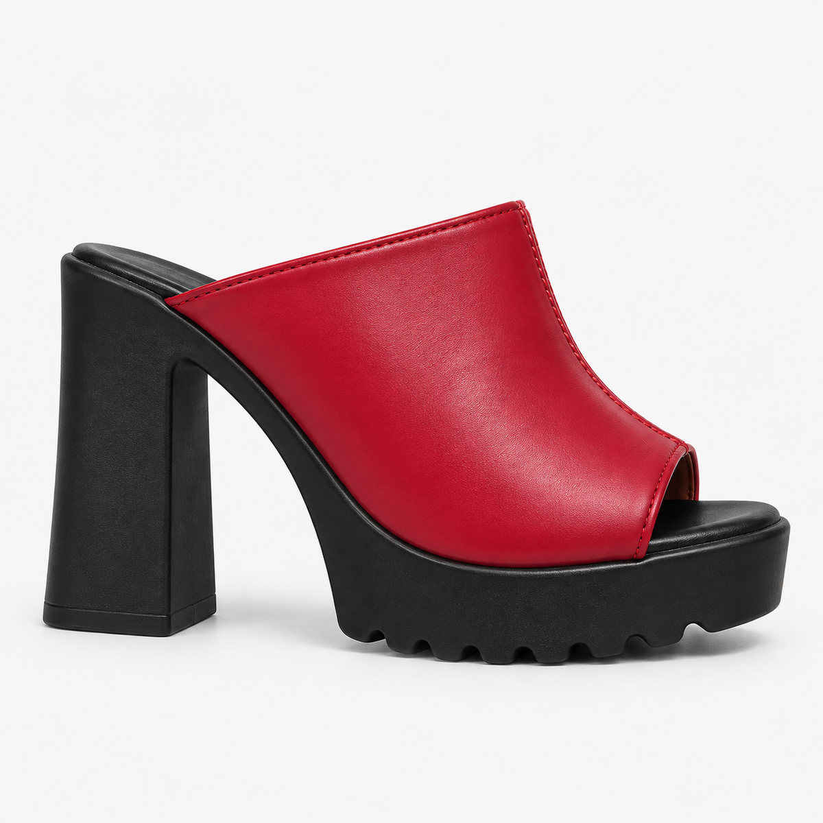 Coastline Platform Mule — Red | Emory & Blanc