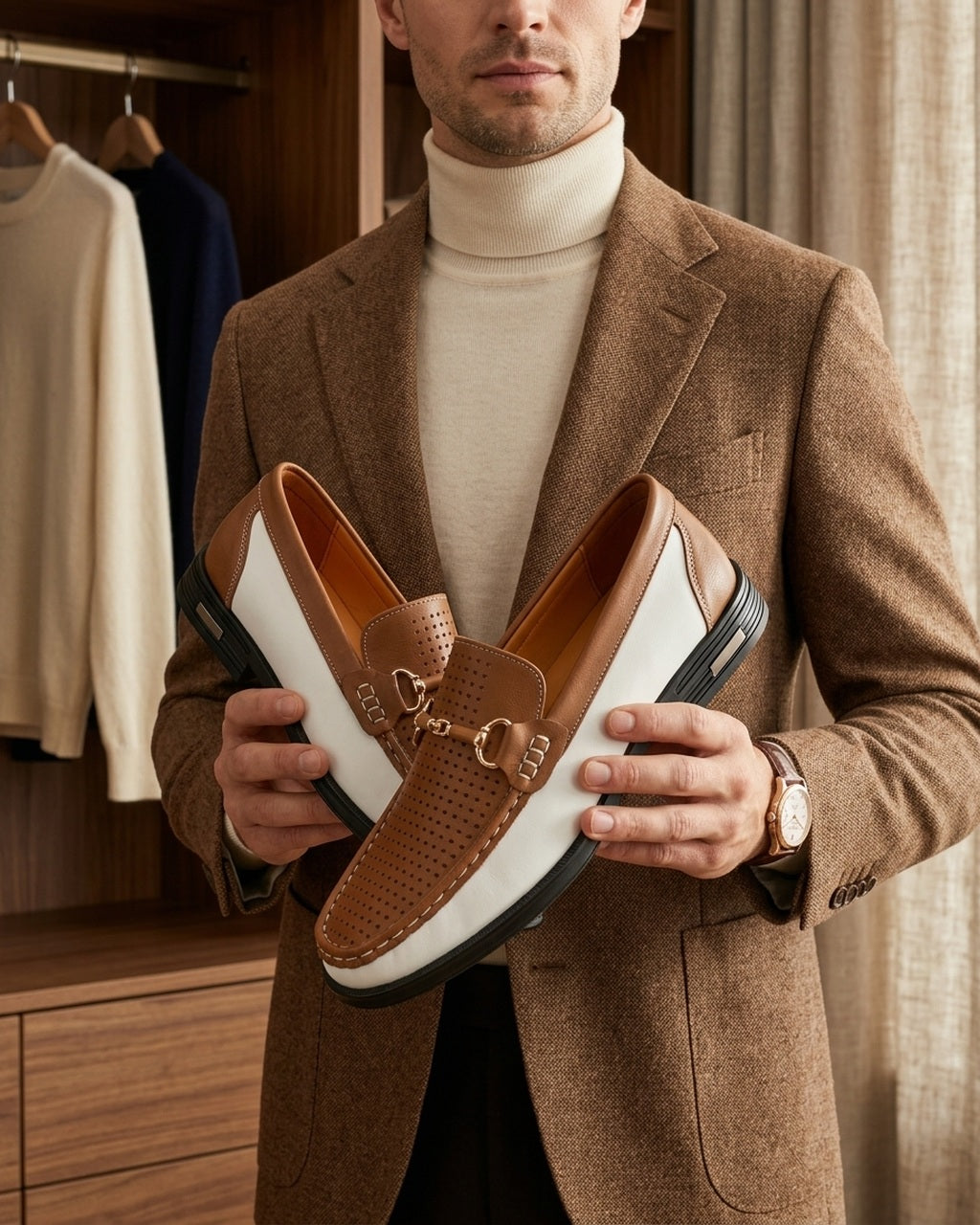 Continental Loafer Chestnut Emory & Blanc lifestyle image