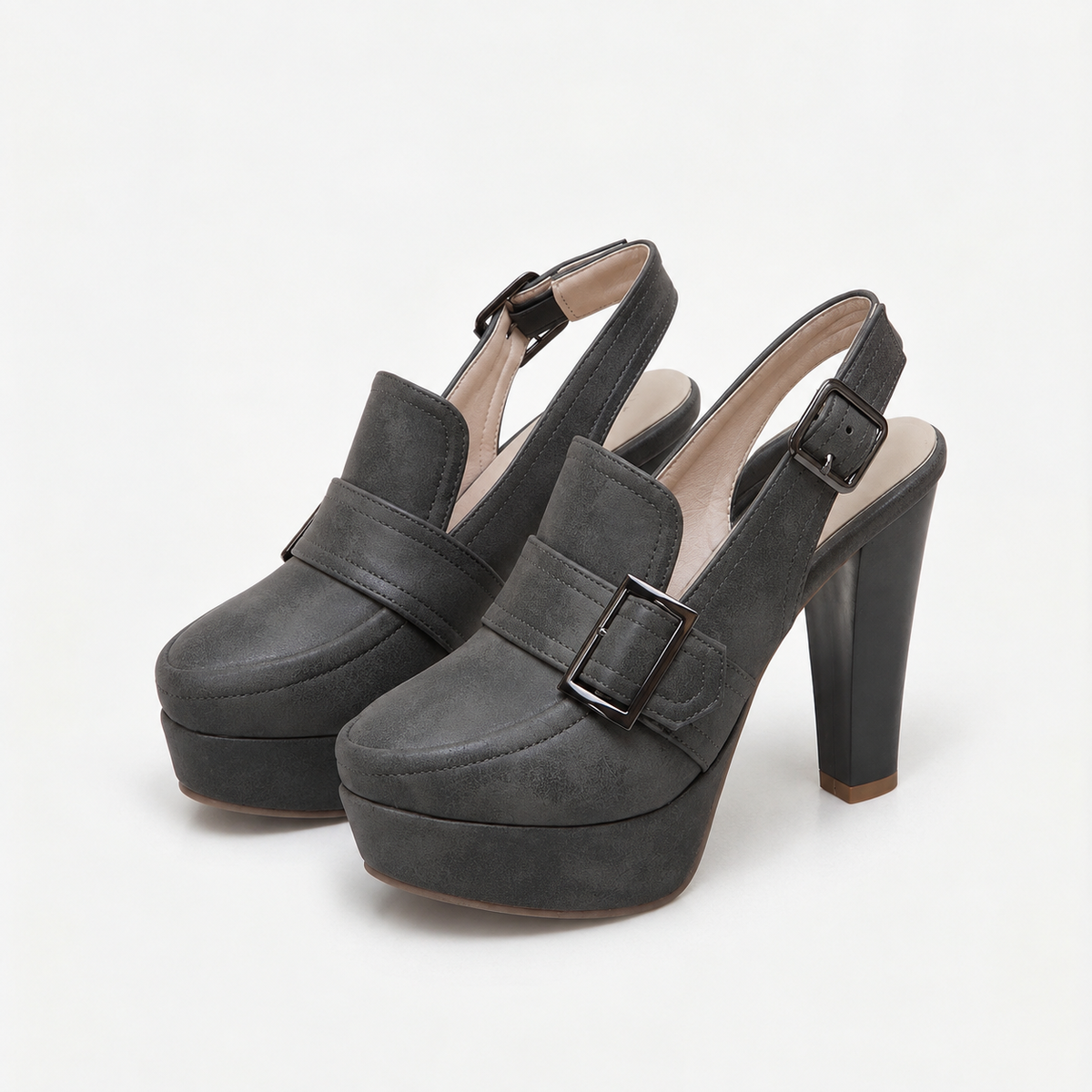 Cosette Steady Platform Slingback Heels | Emory & Blanc