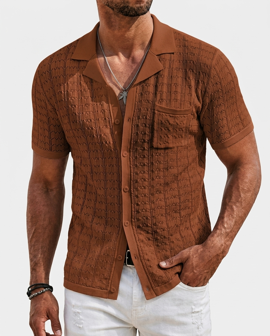 Cuban Collar Knit Polo - shopify_variant_image 7