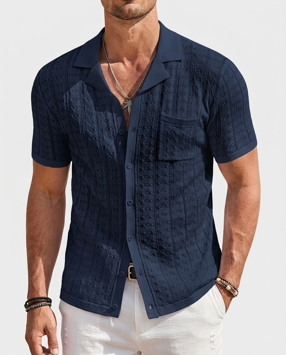 Cuban Collar Knit Polo - shopify_variant_image 8