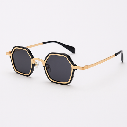 Dacre Lightweight Compact Sunglasses — Gold | Emory & Blanc
