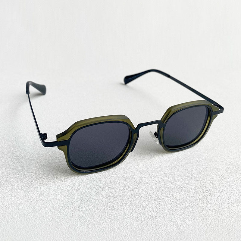 Dacre Lightweight Compact Sunglasses — Olive Green | Emory & Blanc