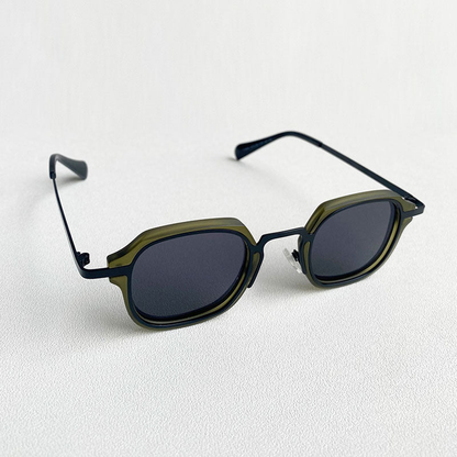 Dacre Lightweight Compact Sunglasses — Olive Green | Emory & Blanc
