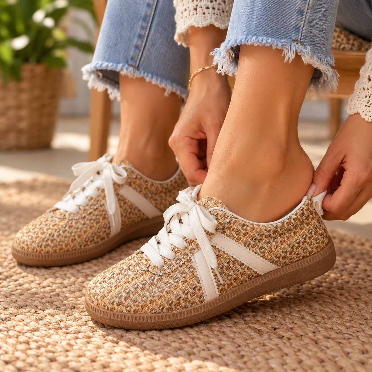 Darby Cushioned Walking Sneakers | Emory & Blanc