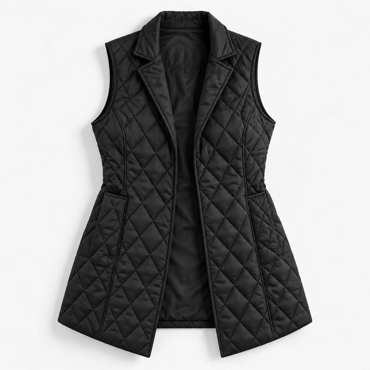 Delaine Lightweight Diamond-Quilted Vest | Emory & Blanc