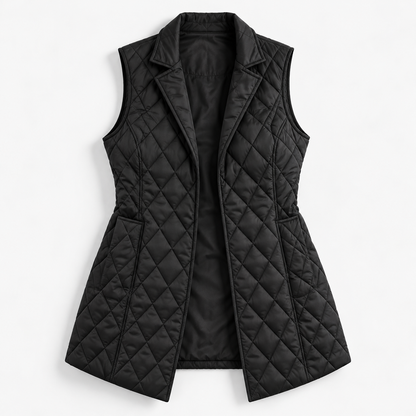 Delaine Lightweight Diamond-Quilted Vest | Emory & Blanc