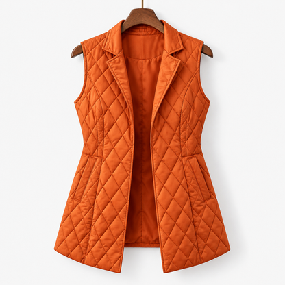 Delaine Lightweight Diamond-Quilted Vest | Emory & Blanc
