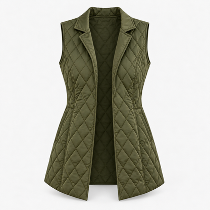 Delaine Lightweight Diamond-Quilted Vest | Emory & Blanc