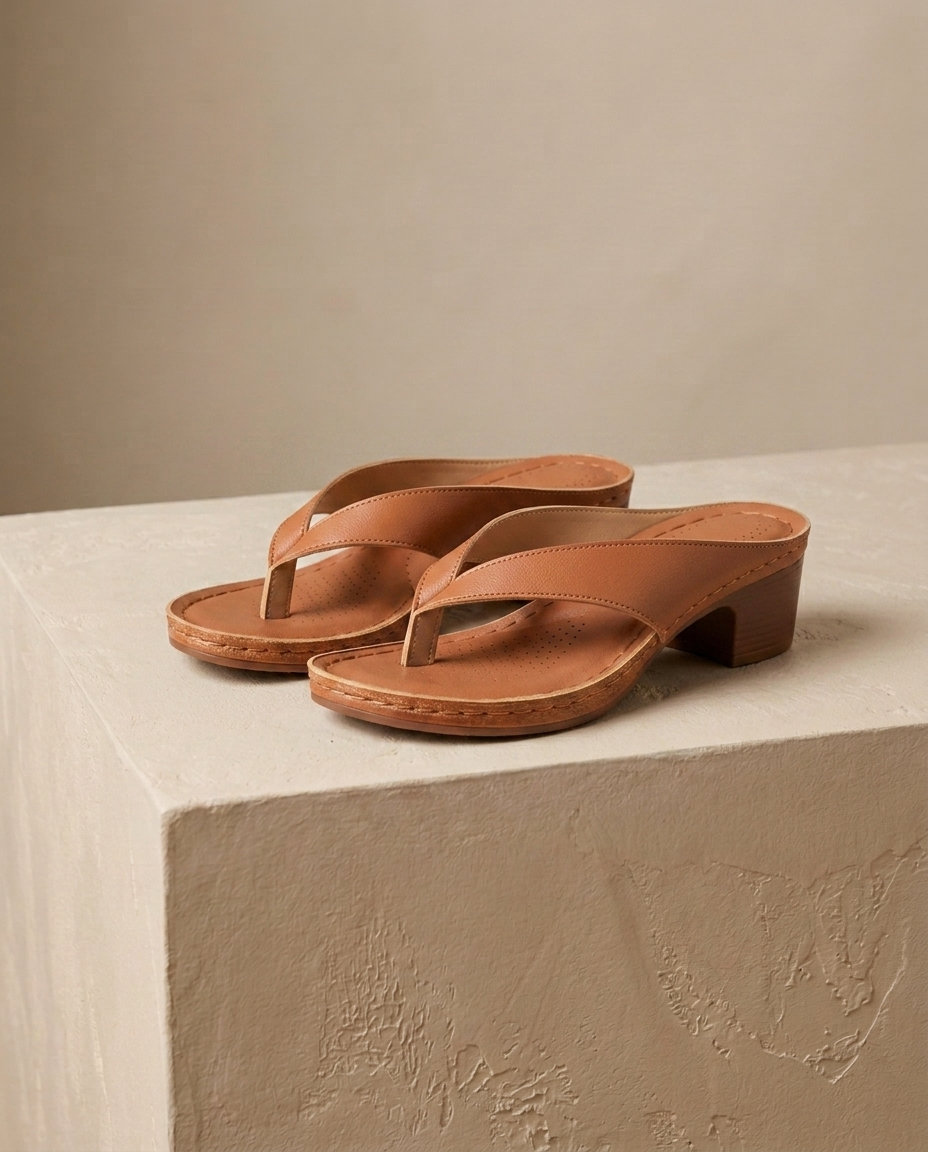 Delphine Contoured Sandal | Emory & Blanc