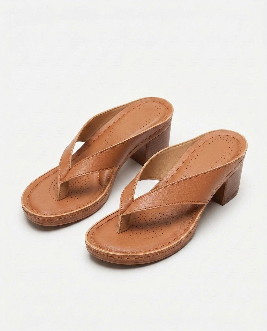 Delphine Contoured Sandal | Emory & Blanc