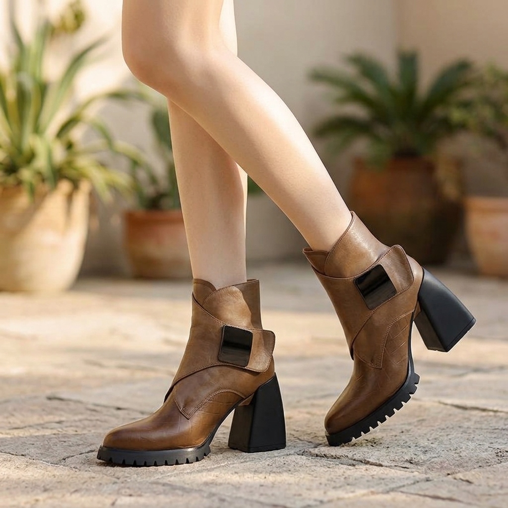 Delphine Wrap Buckle Boot | Emory & Blanc