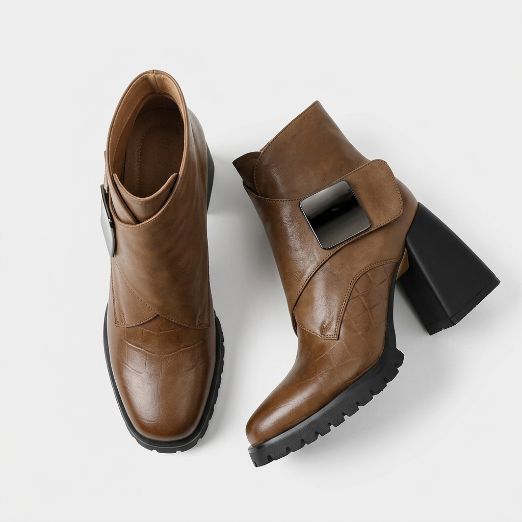 Delphine Wrap Buckle Boot | Emory & Blanc