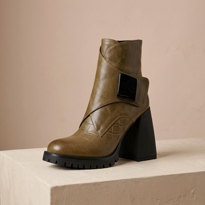 Delphine Wrap Buckle Boot | Emory & Blanc