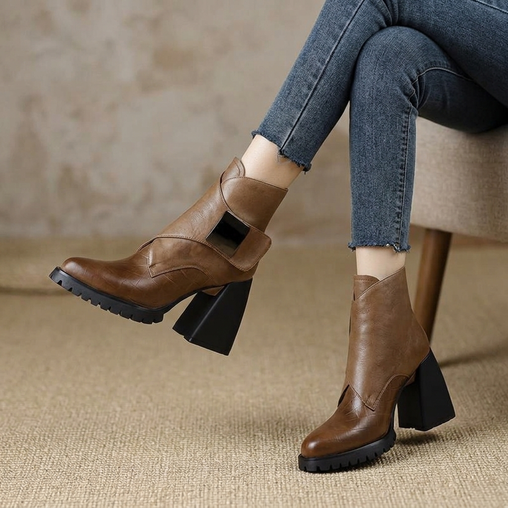 Delphine Wrap Buckle Boot | Emory & Blanc