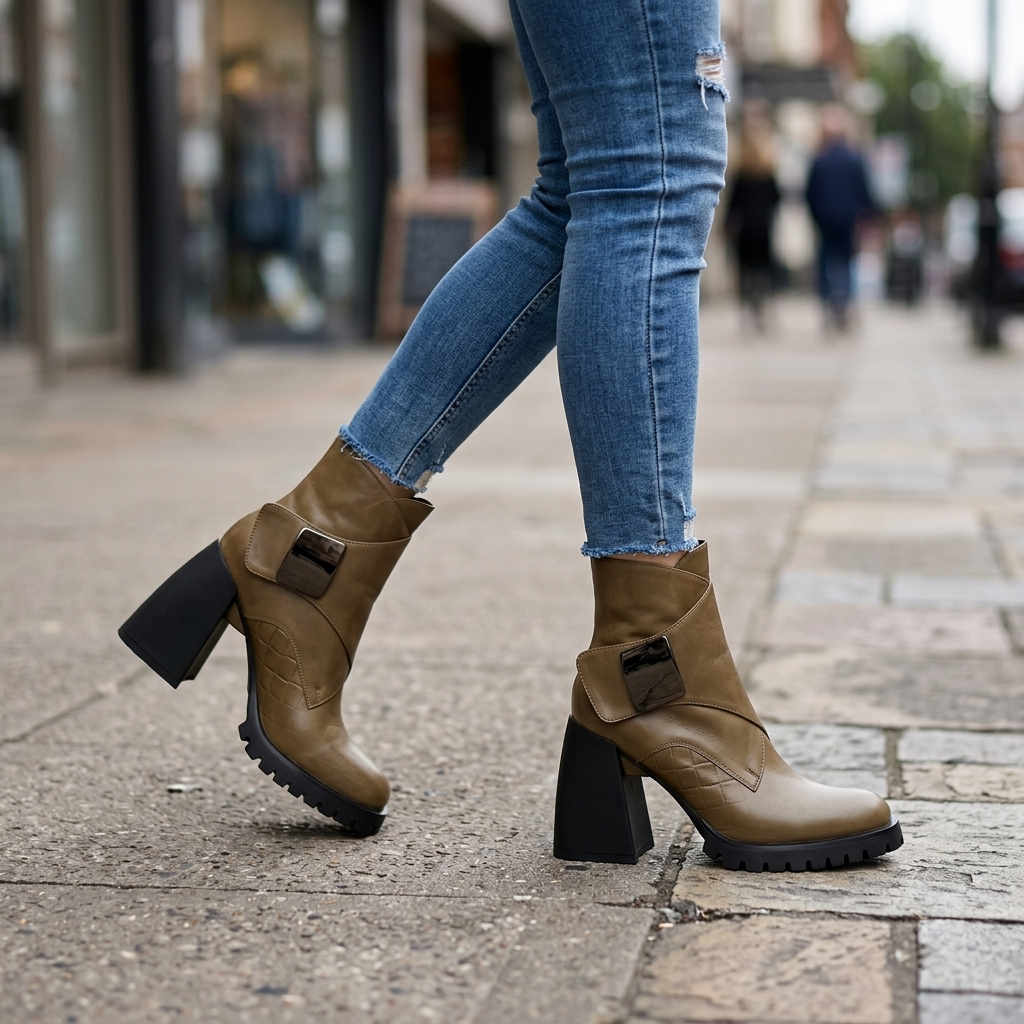 Delphine Wrap Buckle Boot | Emory & Blanc